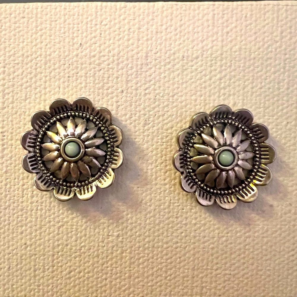Turquoise Flower Earrings